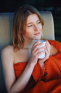 Skinny Teen Mila I Stripping With Morning Coffee