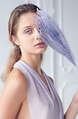 'Lavender Kiss' with Amelie Lou via Superbe Models