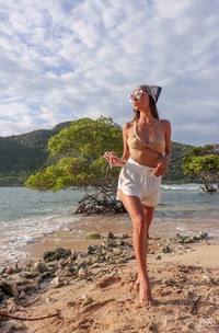 Sexy Hot Babe Camila Luna Nude Outdoors