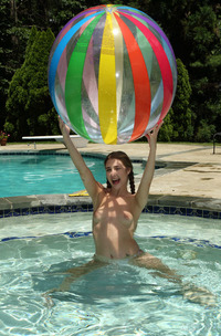 Audrey Hempburne Amazing Girl Erotic Poolside