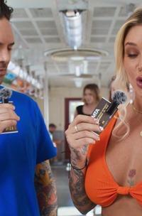 Kali Roses Rides Public With Huge Tits On Display And Passionate Blowjob Sessions