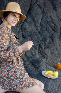 Polina Totally Naked Teen Girl Outdoors