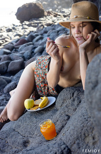 Polina Totally Naked Teen Girl Outdoors