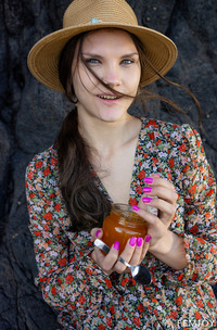 Polina Totally Naked Teen Girl Outdoors