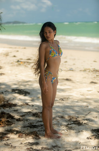 Asian Babe Kloyali Teases At The Beach