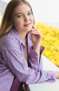 Nikoletta Enjoys A Relaxing Solo Session On Her Balcony In A Purple Shirt