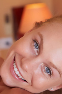 Stunning Blonde Nancy A Slips Off Her Panties For An Intimate View Of Her Plump-lipped Pussy