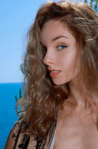 Josephine Jane Caresses Her Perky Breasts And Parts Her Long Legs To Frame Her Bare Pussy