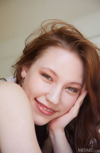 Maya Sinn Spreads Her Long Legs So Her Pussy Lips Part Like Butterfly Wings