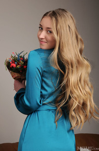 Sailor Exposing Her Gorgeous Breasts And Pinching Her Nipples Playfully