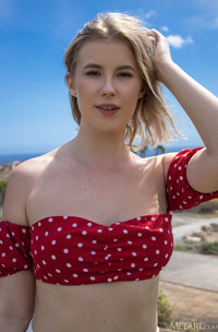 Casey Baring Her Lovely Breasts And Peachy Booty To The Warm Summer Breeze