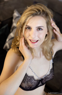 Lillie Pie Bends Over And Slides Her Panties Down Her Silky Thighs