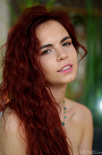 Sirena Milano Sliding Her Panties Down Her Long Legs And Parting Her Thighs