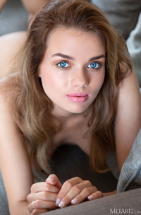 Keira Blue Exposing Perky Breasts With Startlingly Pale Areolae