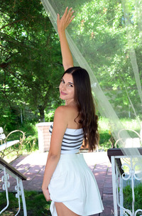 Alina Vivacious Sweetie Is Soon Naked On The Bench