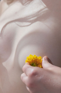 Cherry Blossom Indulges In A Milk Bath Fantasy With Bubbles And Flowers