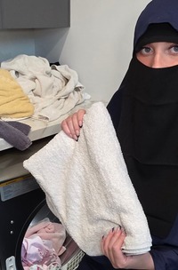 Aleska Mink Teases Her Husband With Laundry Day Seduction