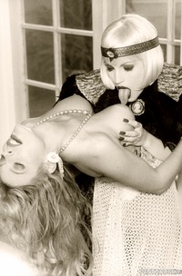 Janine Lindemulder And Melissa Wolf In A Vintage Penthouse Lesbian Layout From 1995
