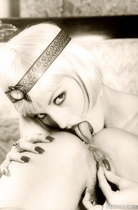 Janine Lindemulder And Melissa Wolf In A Vintage Penthouse Lesbian Layout From 1995