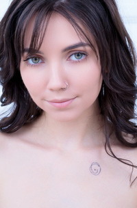 Danniela Cute Slim Brunette Getting Naked