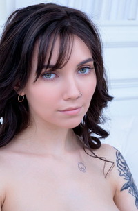 Danniela Cute Slim Brunette Getting Naked