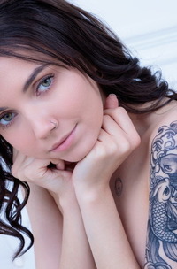 Danniela Cute Slim Brunette Getting Naked