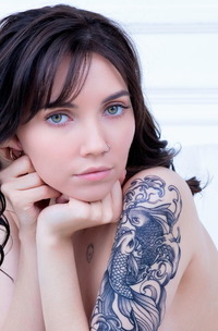 Danniela Cute Slim Brunette Getting Naked