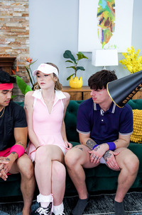 Della Cate And Tiny Khloe Recreate A Steamy Foursome Challenge With Their Stepbrothers