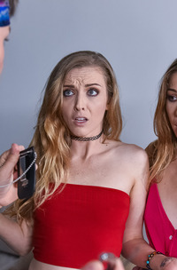 Diana Grace And Karla Kush Taking A Nice Gooey Load Of Cum