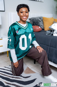 Journey Love Fantasizes While Sucking Her Stepdads Football Gear In Disobedient Taboo Lust