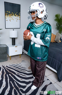 Journey Love Fantasizes While Sucking Her Stepdads Football Gear In Disobedient Taboo Lust