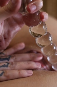 Coco Plunging The Shaft To The Hilt Inside Of Her Snatch