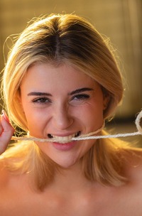 Angelique Lapiedra Strips And Teases Alone During Laundry Play