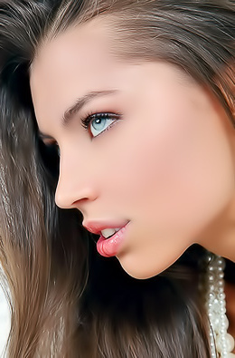 Beauty and sexy eyes.