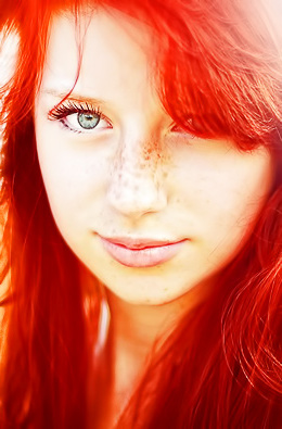 Face Models With Lovely Freckles