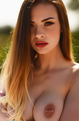 Emelia Teasing In See Through Bodysuit