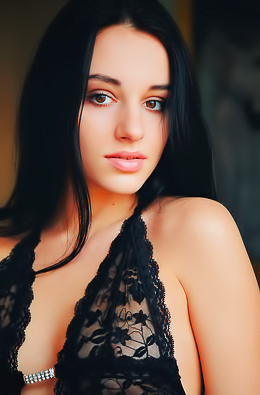Raven-haired Ukrainian Babe Sultana