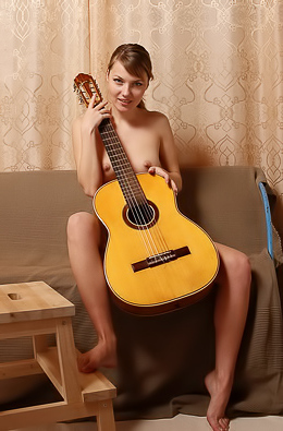 Lana Y Naked Guitarist
