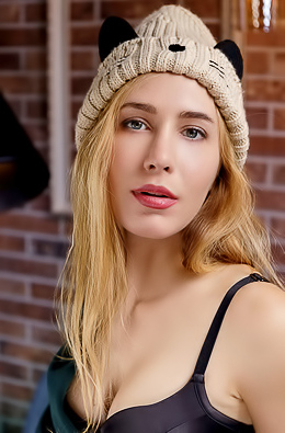 Madelina Reveal She's Wearing Nothing But Sexy Black Lingerie