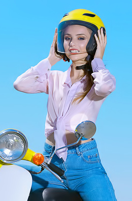 Biker Girl Elle Tan