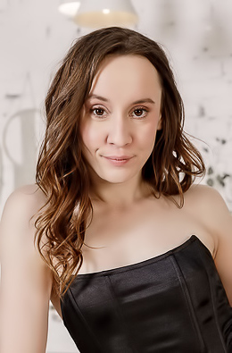 Mari Green Seductive In A Button-through Skirt That Leaves Her Long Legs Exposed