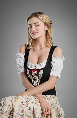 Marria Leeah undresses, exposing her slim frame and picture-perfect breasts