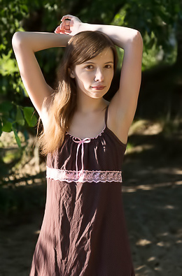 Jemma A Gives A Hot Outdoors Fantastic Striptease