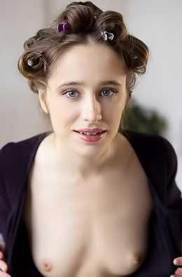 Lia Noel Her Hands Roam Over Her Silky Skin