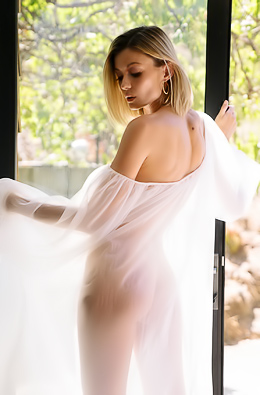 Anna Lisa On Bed Grab Window Light Filtering Through