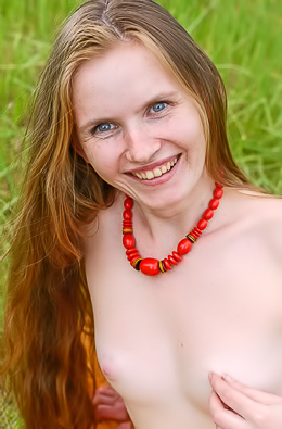 Milly As Silken Robe Falls As She Submits Outdoors