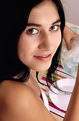 Brunette Girl Thrashing Vibrator In Tight Pussy