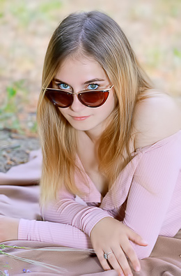 Dakota Pink Strips Down To Her See-through Lingerie