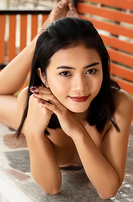 Yori Exposes Her Smooth Shaved Pussy And Perfect Ass