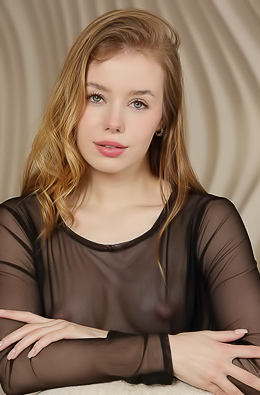 Lalli Captivating Blonde Is Sweetly Seductive In A Sheer Black Gown